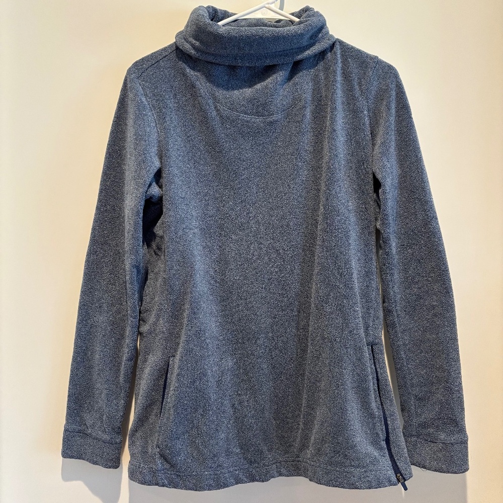 Nike Blue Therma Dri-FIT Turtle Neck Fleece Training Top